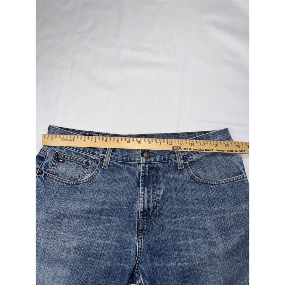 Tommy Hilfiger Men's Vintage Bootcut Jeans 34x30 Light Wash Blue Denim Pants - Picture 8 of 13